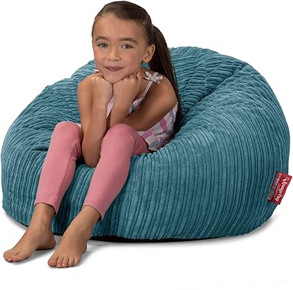 Lounge Pug Cloudsac 200 Kinderen Zitzak Met Vezel Latex Vlokvulling Corduroy Petrol Amazon Nl
