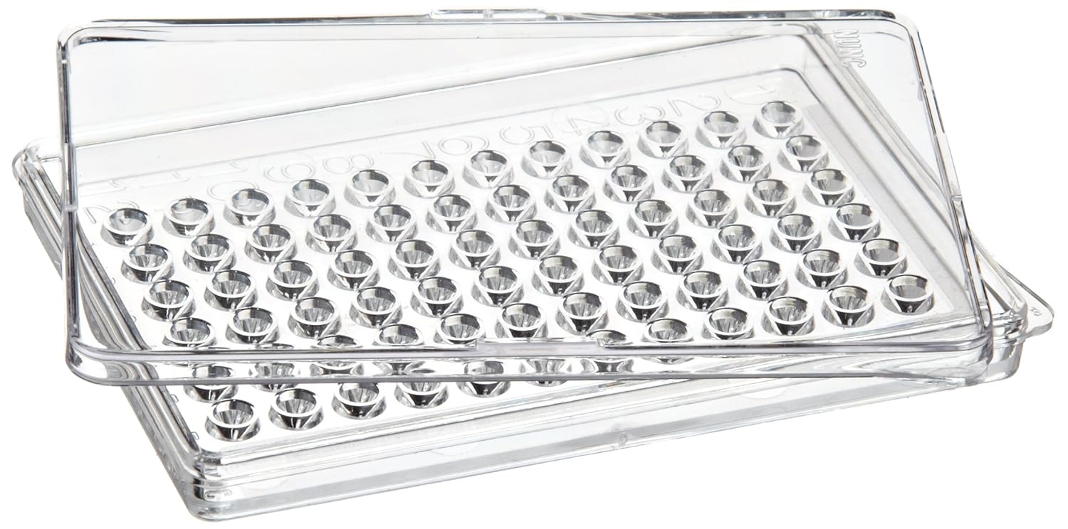 Nunc 72 Well Nonsterile MicroWell Mini Tray (Case of 100) Science Lab