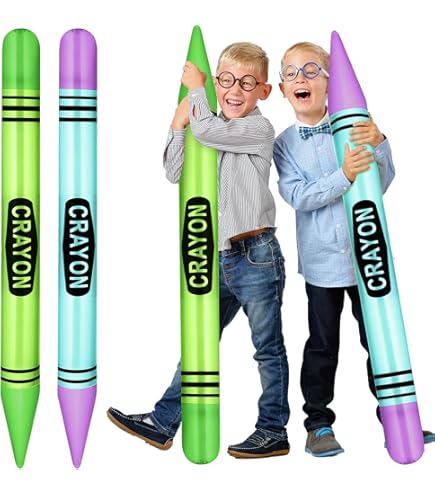 Aazon.co: 3 Pinceles Inflables Para Decoración De Fiesta De Regreso A