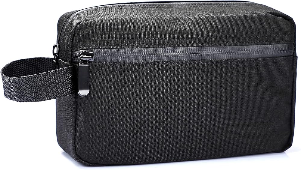 Etercycle Toiletry Bag for Men Waterproof Dopp Kit with Handle Black