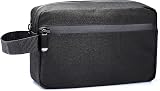 Etercycle Toiletry Bag for Men Waterproof Dopp Kit with Handle Black