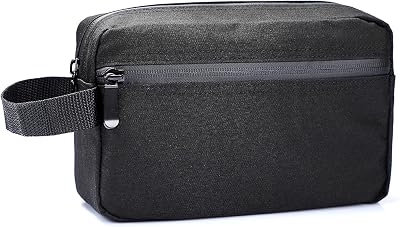 Etercycle Toiletry Bag for Men Waterproof Dopp Kit with Handle Black