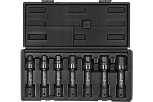 Sunex 2696 1/2-Inch Drive SAE 12-Point Driveline Socket Set, 7 Piece