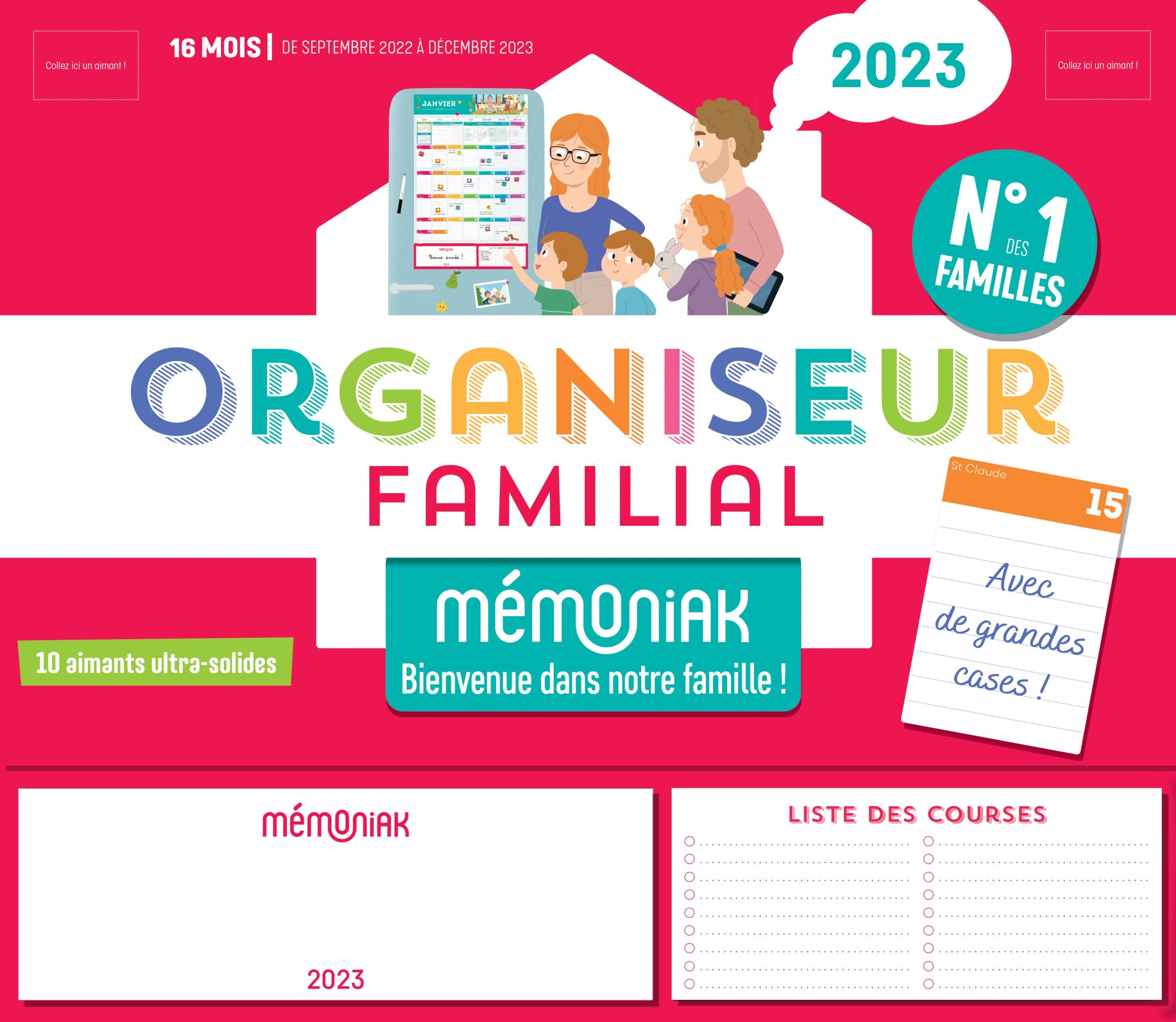 Calendrier Legume 2023 Amazon.fr - Organiseur Familial Mémoniak, Calendrier Familial Mensuel  (Sept. 2022- Déc. 2023) - Nesk - Livres
