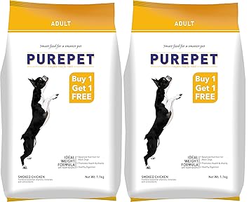 Purepet Adult Smoked Chicken, 1.1 kg (Buy 1 Get 1 Free)
