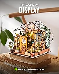 Rolife DIY Miniature Greenhouse Kit, Tiny/Mini