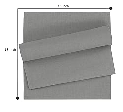 Ruvanti Linen Napkins Set of 6, 18x18 Cloth