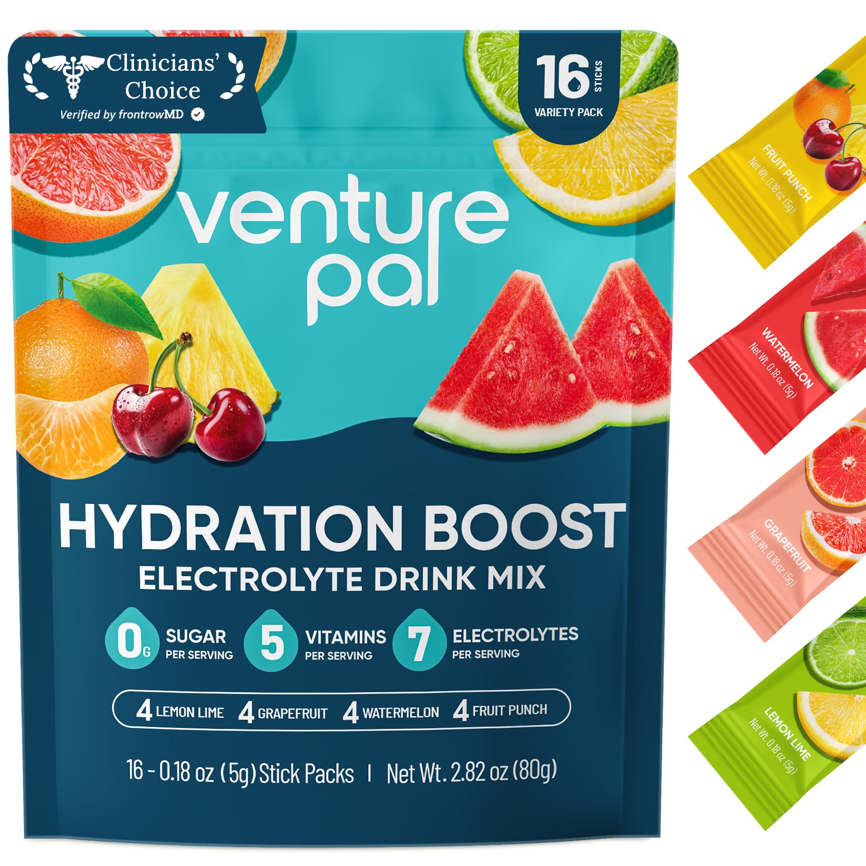 Venture Pal Sugar Free Electrolyte Powder Packets