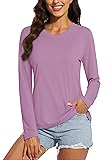 MAGCOMSEN Women's Long Sleeve Running Shirts UPF