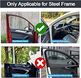 ZATOOTO Car Window Shades 2Pcs Magnetic Sunblock Privacy Black Universal view 6