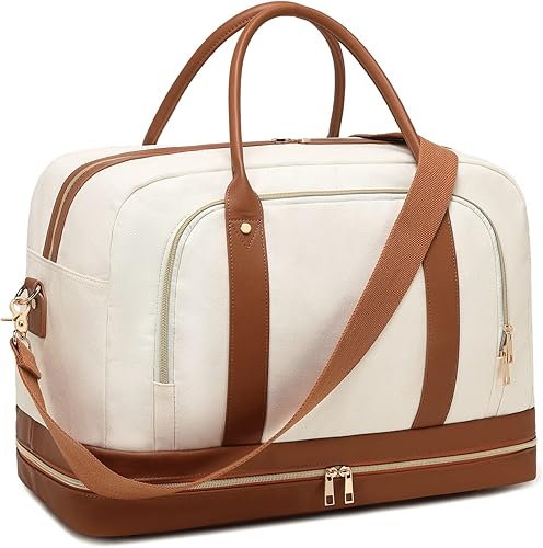 Weekend Overnight Bag for Women Ladies Travel bag Leather Mens Duffle Tote Bag Carry On Luggage price in Saudi Arabia | Amazon Saudi Arabia | kanbkam Weekend Overnight Bag for Women Ladies Travel bag Leather Mens Duffle Tote Bag Carry On Luggage price in Saudi Arabia | Amazon Saudi Arabia | kanbkam