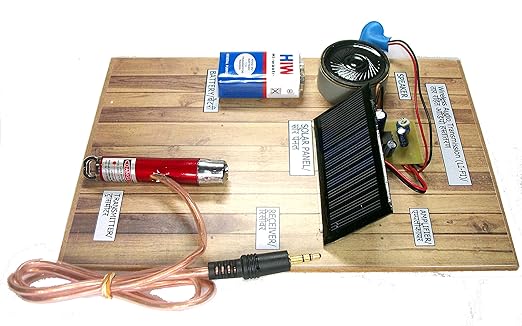 LEFTBRAIN CREATION Laser (Li-Fi) Long Distance Audio Transmission Working Project (50M) Distance