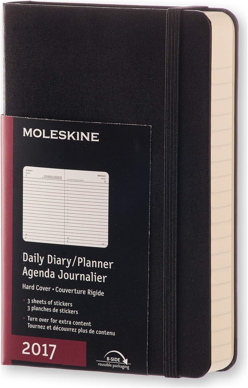 Moleskine 2018 Pocket Agenda Giornaliera da 12 Mesi, Copertina Rigida