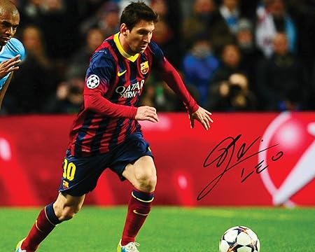 Frame Smart Lionel Messi 5 Signature Reimprimee Taille 10x8 Pour Adapter Les Cadres 10x8 Pouces Qualite D Impression Photo Affichage Photo Present Cadeau Pour Les Collections Amazon Fr Cuisine Maison