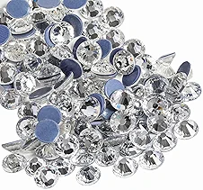Beadsland Hotfix Rhinestones, 2880pcs Flatback Crystal Rhinestones for Crafts Clothes DIY Decoration, Crystal, SS10, 2.7-2.9mm