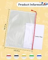 Umriox A3 Document Folder 5pcs Zipper Mesh File Bags Waterproof 0.33mm view 2