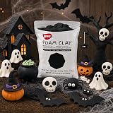 BOHS Black Modeling Foam Clay 1.1 Lbs Air Dry Squishy Soft Craft Clay view 5