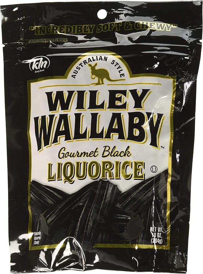 Wiley Wallaby Gourmet Australian Style Liquorice Gourmet Black