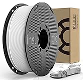 Inslogic Matte PLA Filament 1.75mm 3D Printer Filament, Fine Matte Texture & High Precision, Dimensional Accuracy +/- 0.02mm, 1kg Spool (2.2lbs) Fit Most FDM 3D Printers, White