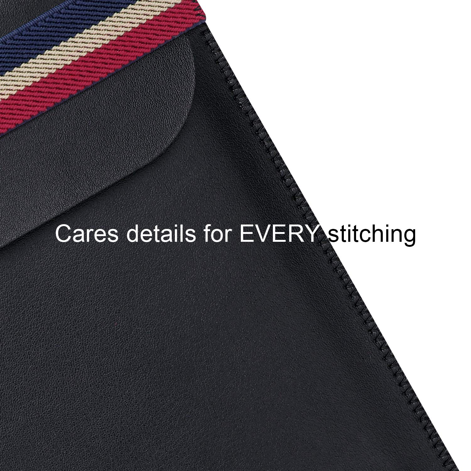 WALNEW 7 Inch E-Reader Sleeve for 7'' Kobo Libra H2O 2019 / Kindle Oasis (10th and 9th Gen, 2019 and 2017 Released) Protective Pouch Insert Sleeve Case Cover Bag, Black