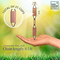 Rain Chains Direct - Manicotti Rain Chain - 8.5 FT