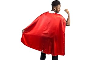 Everfan Adult Superhero Cape | Superhero Capes For Adults | Satin Costume Cape