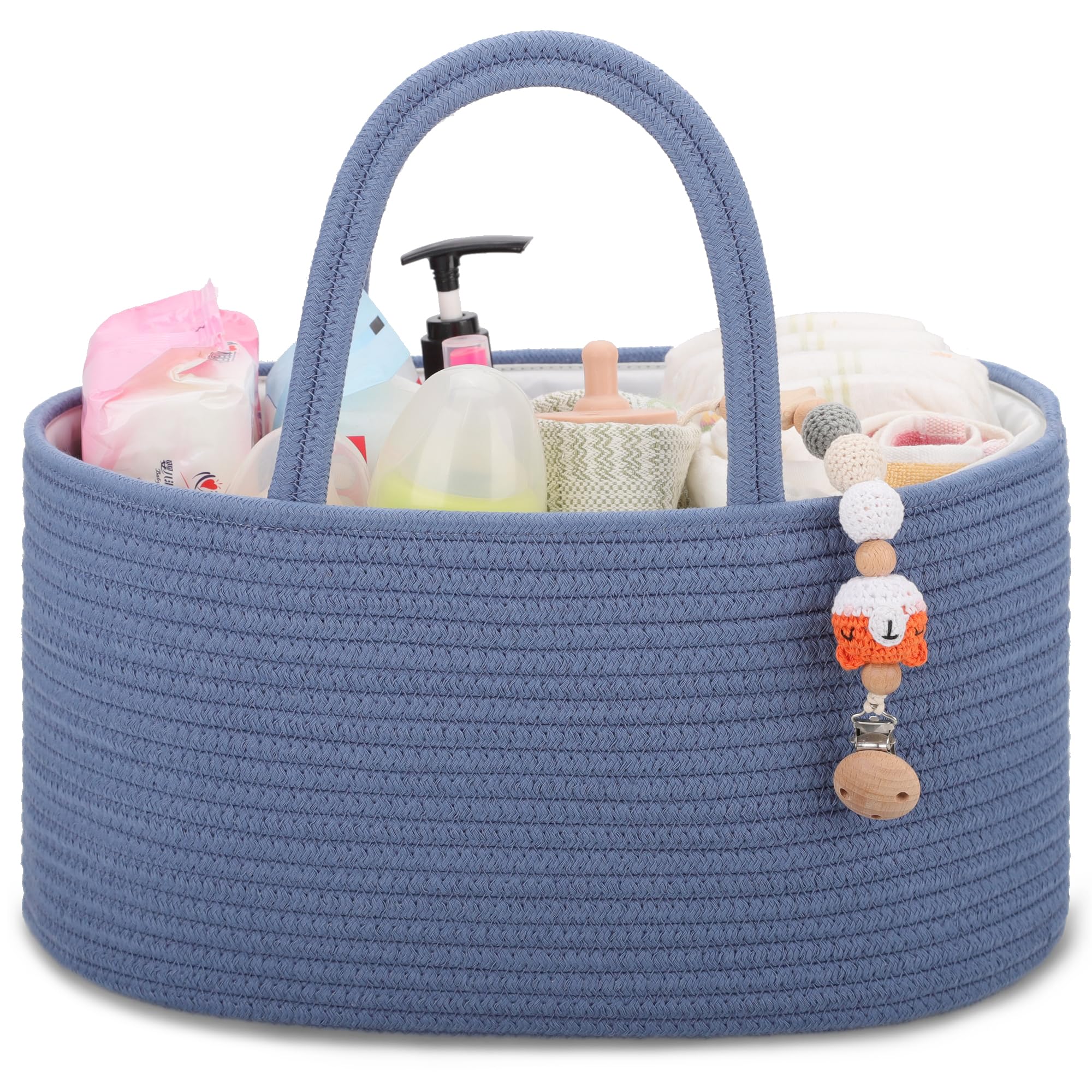 Photo 1 of COMSE Baby Diaper Caddy Organizer, Car Caddy, Diaper Change Organizer, Gift Baskets Empty, Portable Tote Bag with Divider, Baby Shower Gifts Newborn Essentials Registry Must Have, Folkstone Gray
