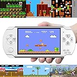 Handheld Game Console, Built-in 1000+ Not Repeating Classic Games, 8GB 4.3 Inch LCD Color Screen, MP3 MP4 MP5 Player with Cam