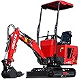 HUAYEE 1 Ton Mini Excavator HY10C with 13.5 HP RATO Gasoline Engine,Digging Bucket for Home, Construction, Landscaping, in-Stock in The US