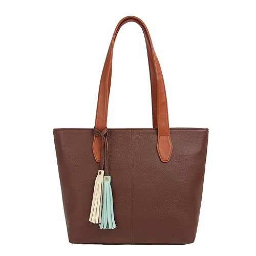 Toteteca Bag Works Toteteca Multitassled Bag Womens Shoulder (Brown)