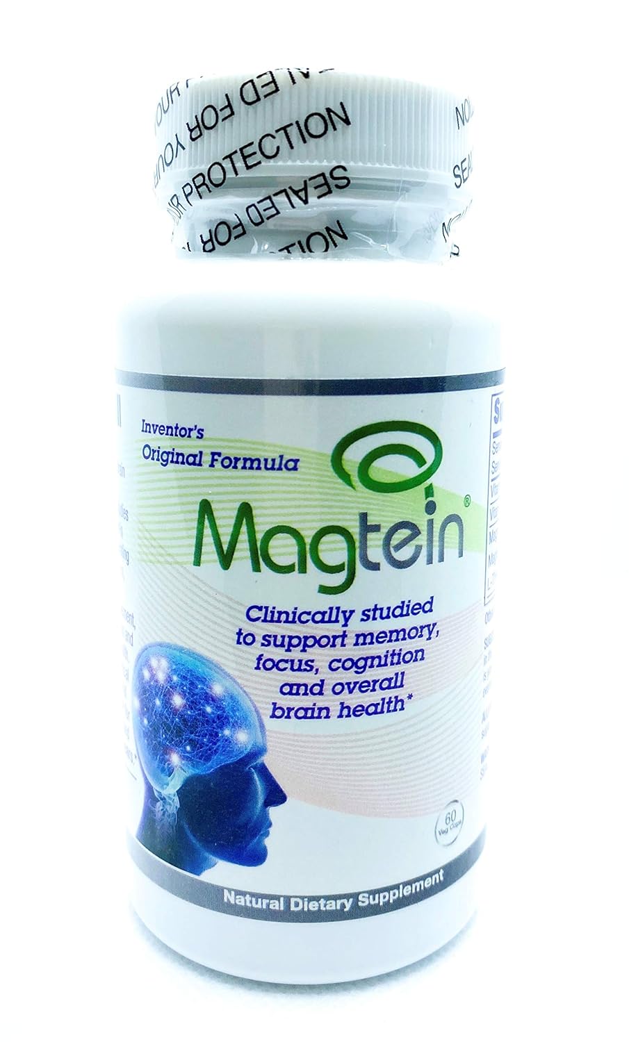 MAGNESIUM L-THREONATE Magtein Support Memory Brain Health ...