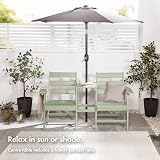 VonHaus Adirondack Love Seat 2 Seater Sage Green Jack & Jill Patio Set view 3