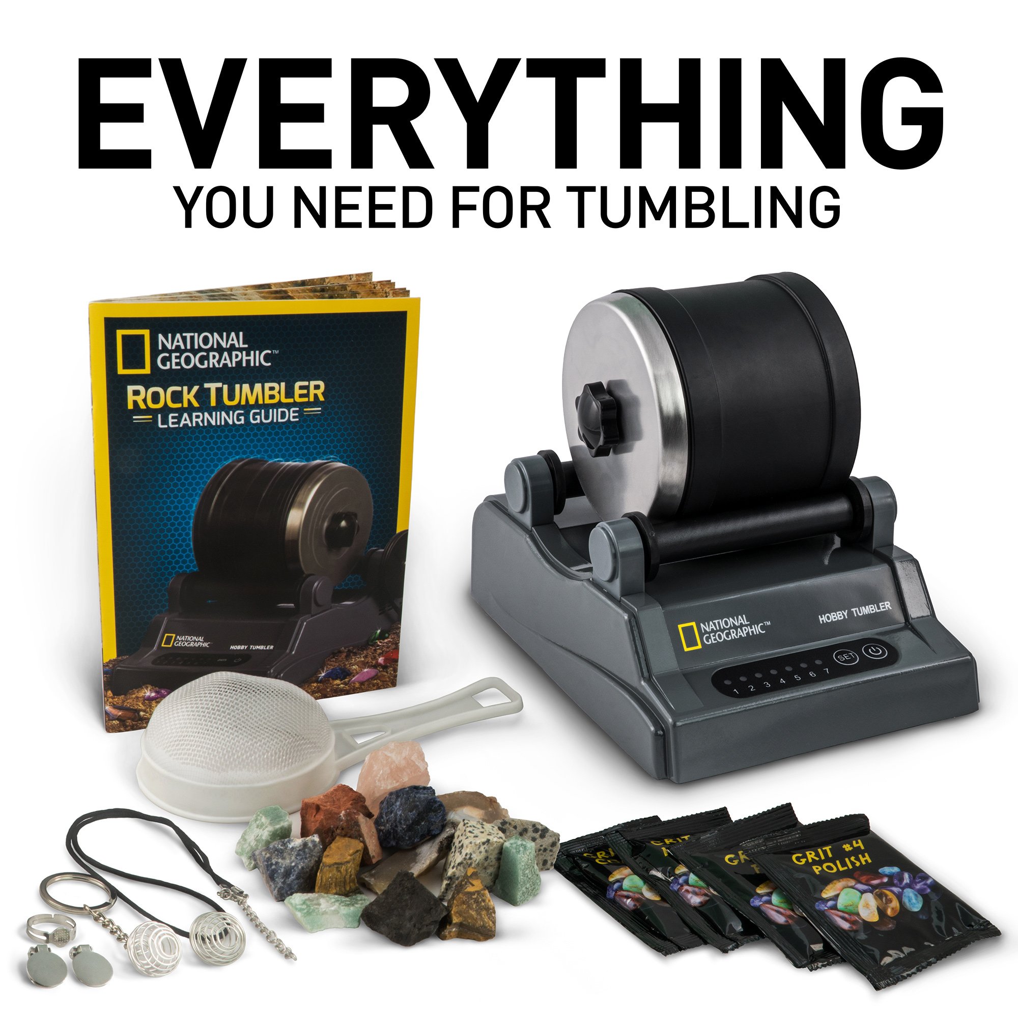 NATIONAL GEOGRAPHIC Hobby Rock Tumbler Kit eBay