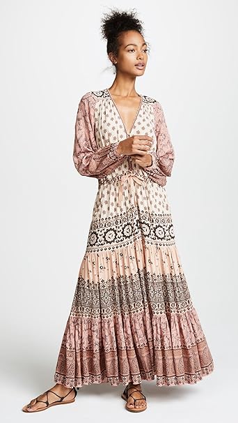 spell lionheart midi dress