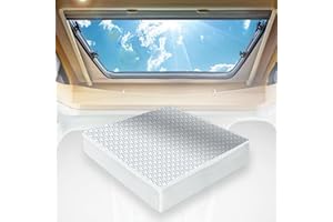 FIOQE 14"x14"x3" Universal RV Vent Insulator, Skylight Shade RV Skylight Cover with Reflective Surface,for Camper Vents for 14 Inch X 14 Inch