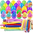 Amazon.com: 24 Pack Prefilled Easter Eggs with Bunny Stretchy Strings ...