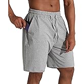 Men's Lounge Shorts with Deep Pockets Loose-fit Jersey Shorts for Running,Workout,Training, Basketball