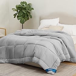 Bedsure Duvet Insert Queen Comforter Light Grey