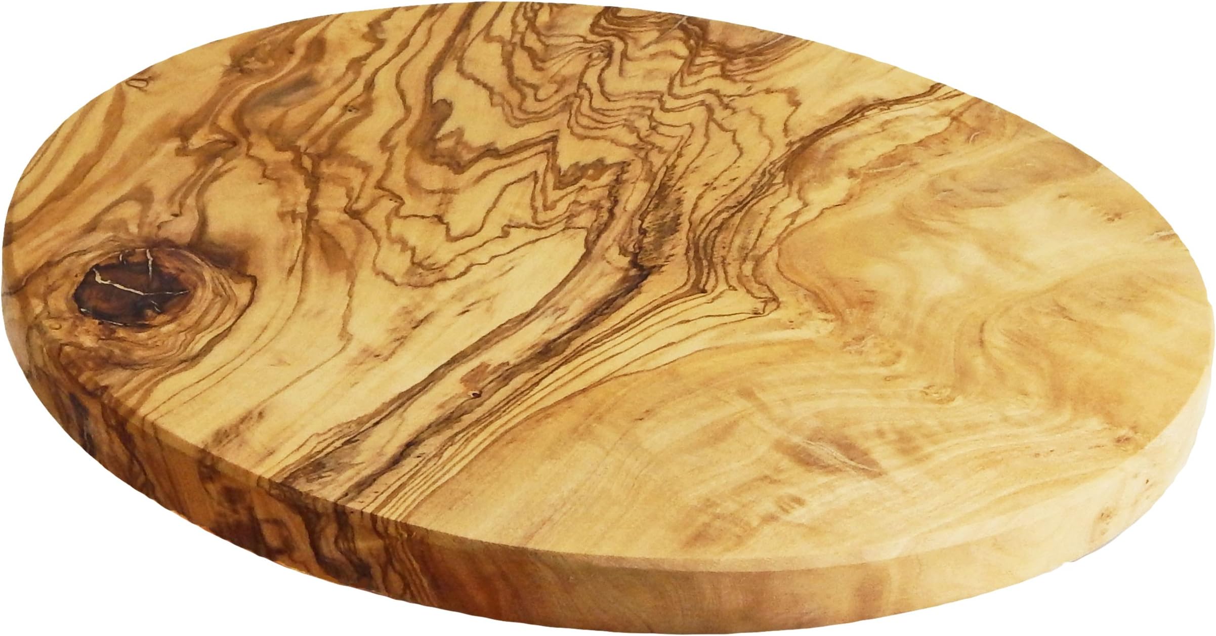 Olive Wood Round Cutting/Cheese Board, Medium, Natural