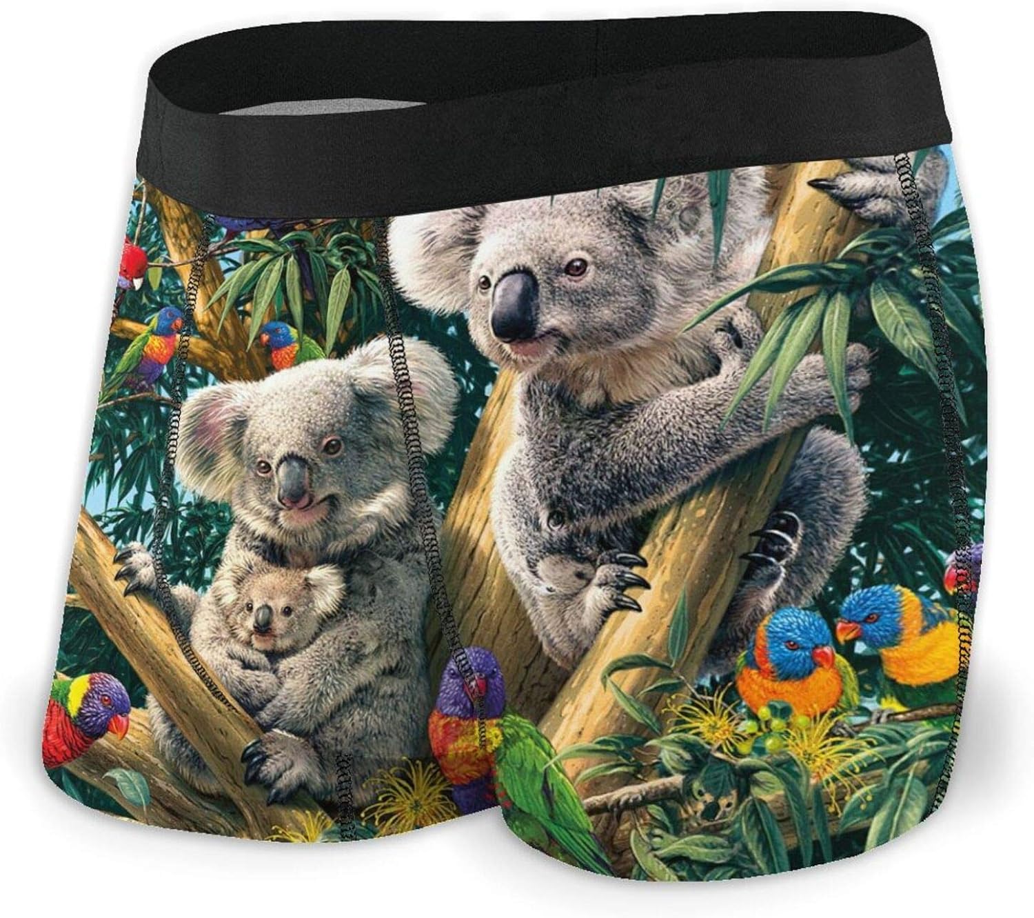 Cute Koalas Men Breathable Boxer Brief Stretchy Underwear