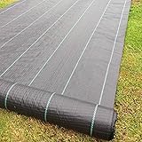 Yuzet 09-001003-00-10 1m x 10m 100g Weed Control Ground Cover Membrane Landscape Fabric Heavy Duty