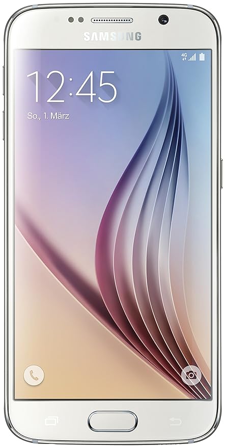 Samsung Galaxy S6 Smartphone (5,1 Zoll (12,9 cm) Touch-Display, 128 GB Speicher, Android 5.0) weiß (Nur für Europäische SIM-K