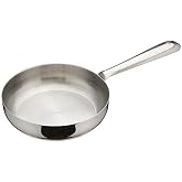 WINCO Mini Fry Pan, 5-inch, Silver | Superior heat distribution, Space-saving design, Great for Sauteing, Searing, Frying and Restaurant Kitchens
