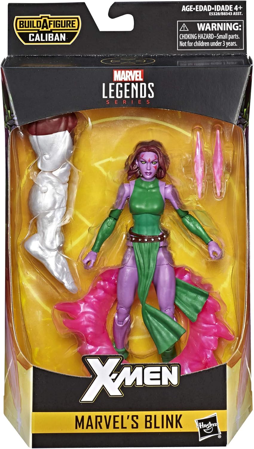 Marvel Hasbro Legends Series 6" Collectible Action Figure Blink Toy (X-Men Collection) for Ages 4 and up- with Caliban Build-A-Figure Part - Image 3