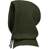 Lilax Hooded Scarf Hat for Women, Balaclava Knit Skull Cap Beanie Hat
