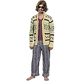 The Big Lebowski Costume the Dude Mens Complete Set Includes Sweater Pants Shirt Officially Licensed Comfortable