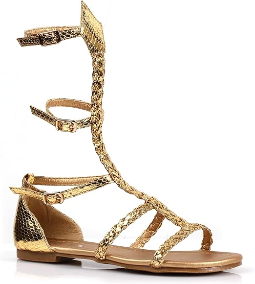 gold gladiator sandals