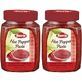 Sera Hot Pepper Paste 25.4 Oz Jar (2 PACK) | No Sugar | No Artificial Preservatives | Add a Unique, Peppery and Spicy Flavor to Your Dishes | Great as a Spread or In Sandwiches!