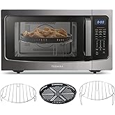 TOSHIBA 4-in-1 ML-EC42P(BS) Countertop Microwave Oven, Smart Sensor, Convection, Air Fryer Combo, Mute Function, Position Mem