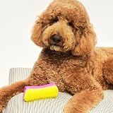 Pet Teezer Large Detangling Brush for Dogs Pink Yellow - Dry or Bath view 6